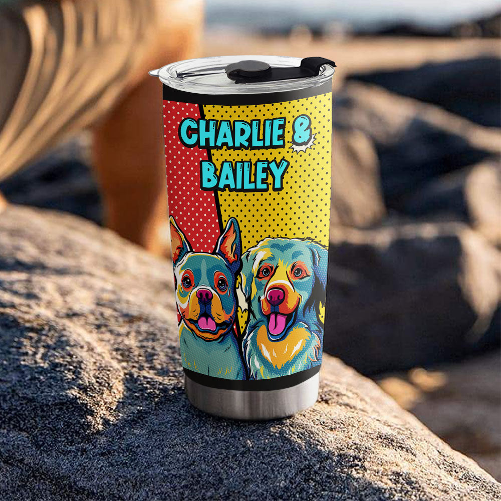 Custom Mother's Father's day Birthday Gifts For Dog Lovers • I Love You More Than All The Treats - Personalized Tumbler