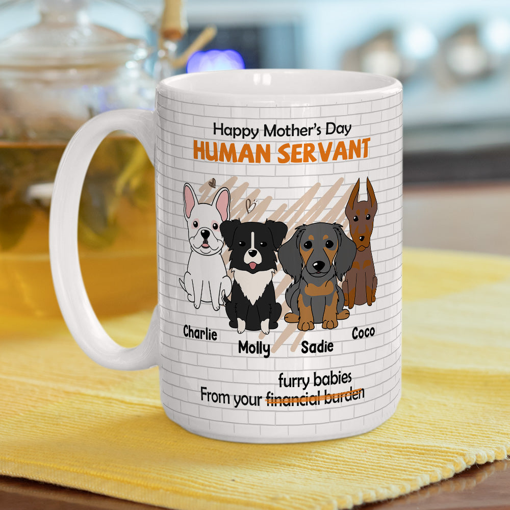 Custom Christmas Birthday Gifts For Dog Lovers • From Your Furry Baby Dog - Personalized Coffee Mug