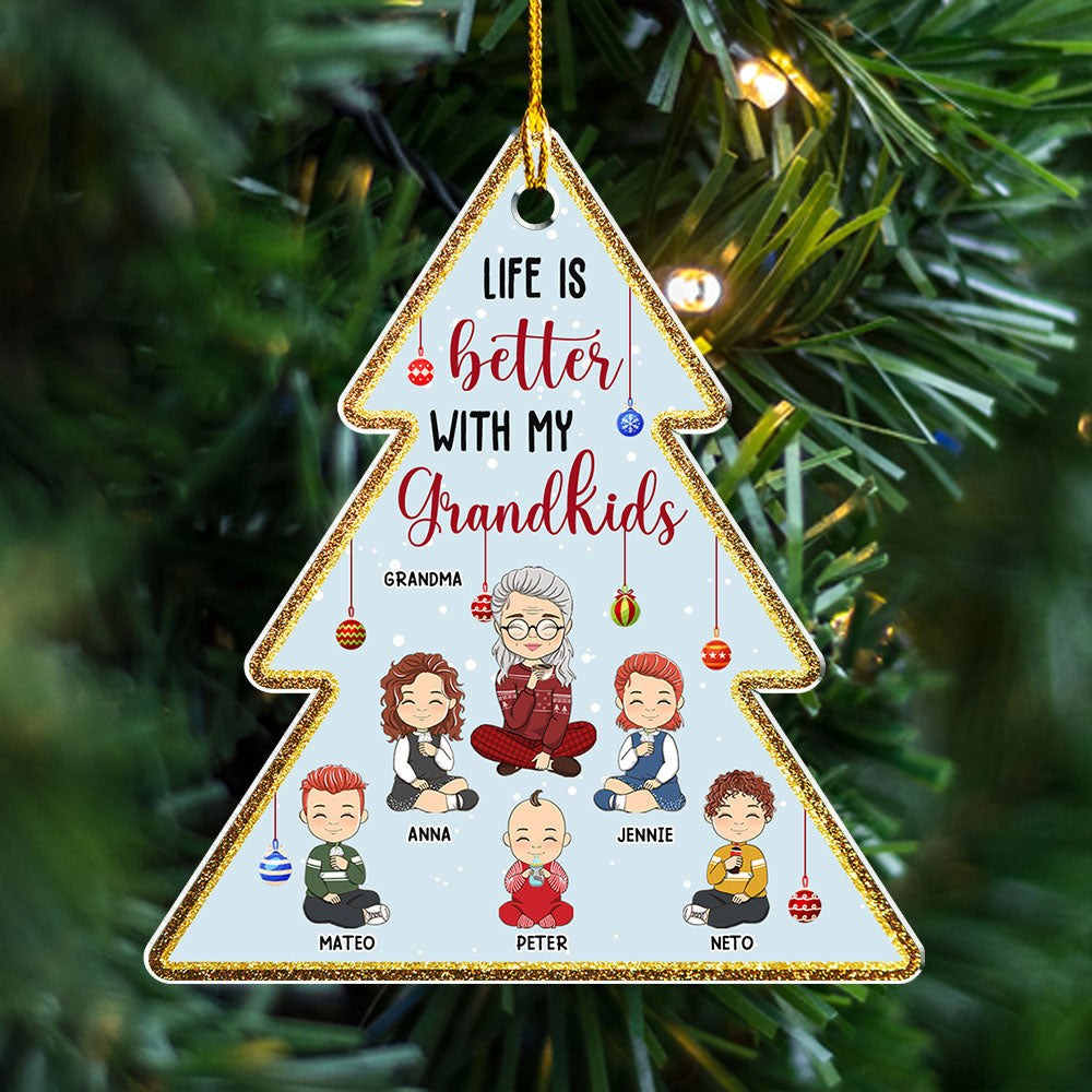 Christmas Tree Shaped - Personalized Acrylic Ornament