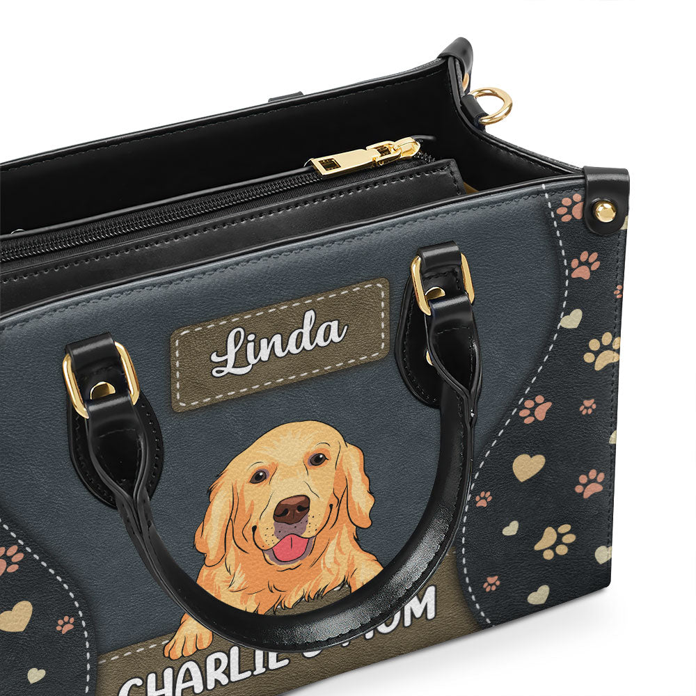 Dog Mom With Love - Personalized Leather Bag