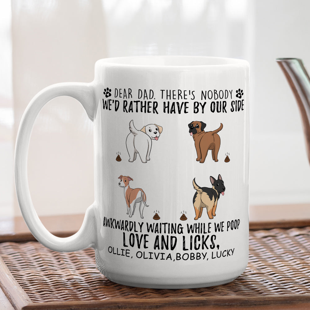 Custom Christmas Birthday Gifts For Dog Dad, Dog Lovers • Love And Licks - Personalized Coffee Mug