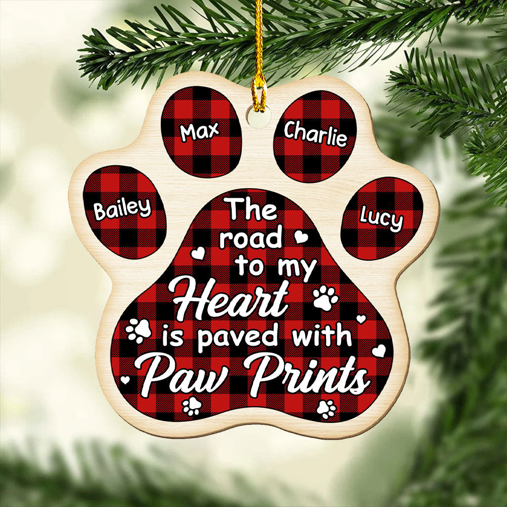 The Road To My Heart - Personalized 1-layered Wood Ornament