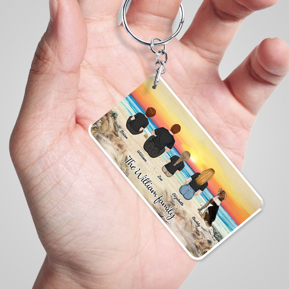 Whole Family Together - Personalized Acrylic Keychain