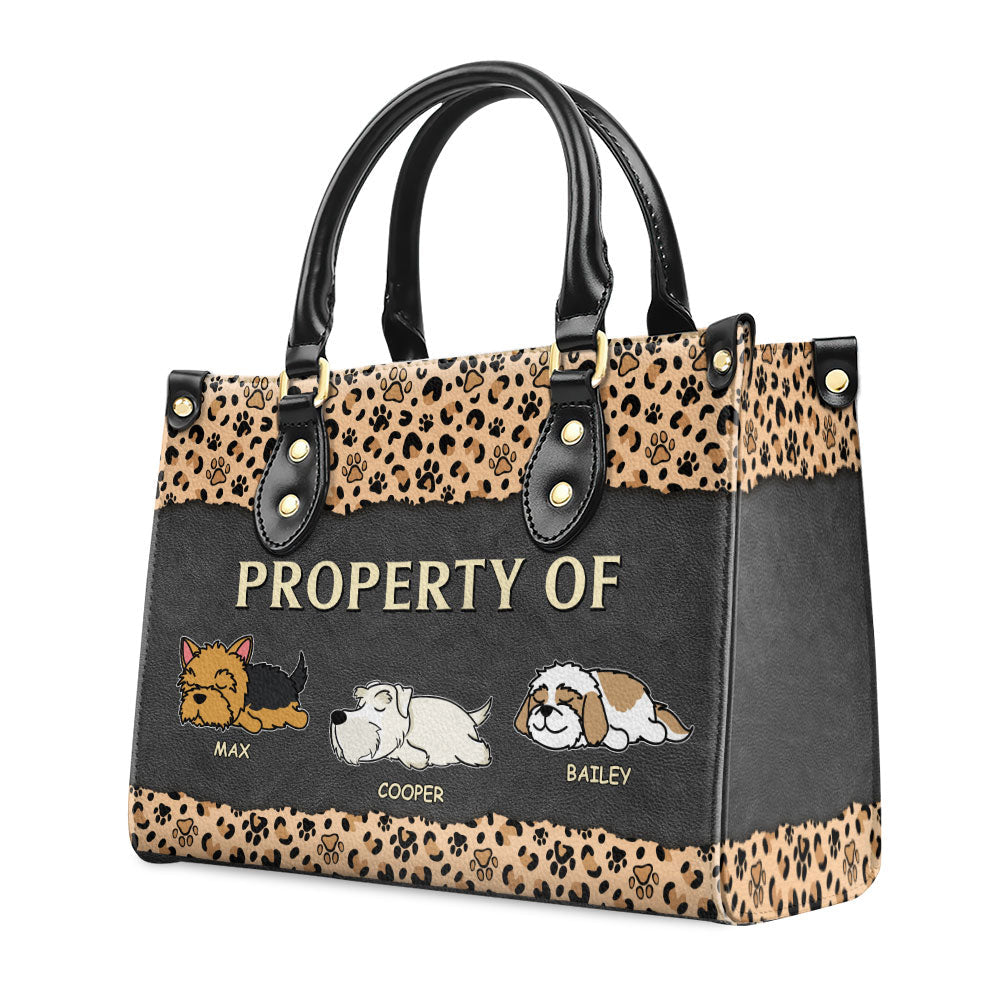 Property Of - Personalized Leather Bag