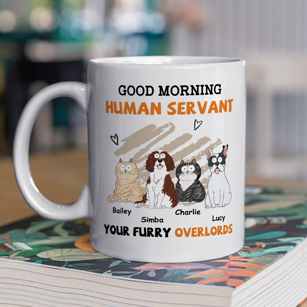 Custom Photo Mother's day Birthday Gifts For Cat Mom, Cat Lovers • Good Morning Version 2 - Personalized Coffee Mug