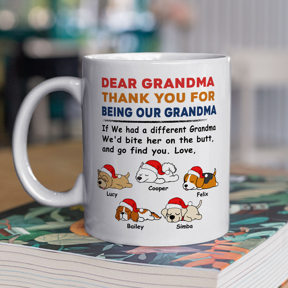 Custom Photo Christmas Birthday Gifts For Dog Lovers • Bite The Butt Christmas - Personalized Coffee Mug