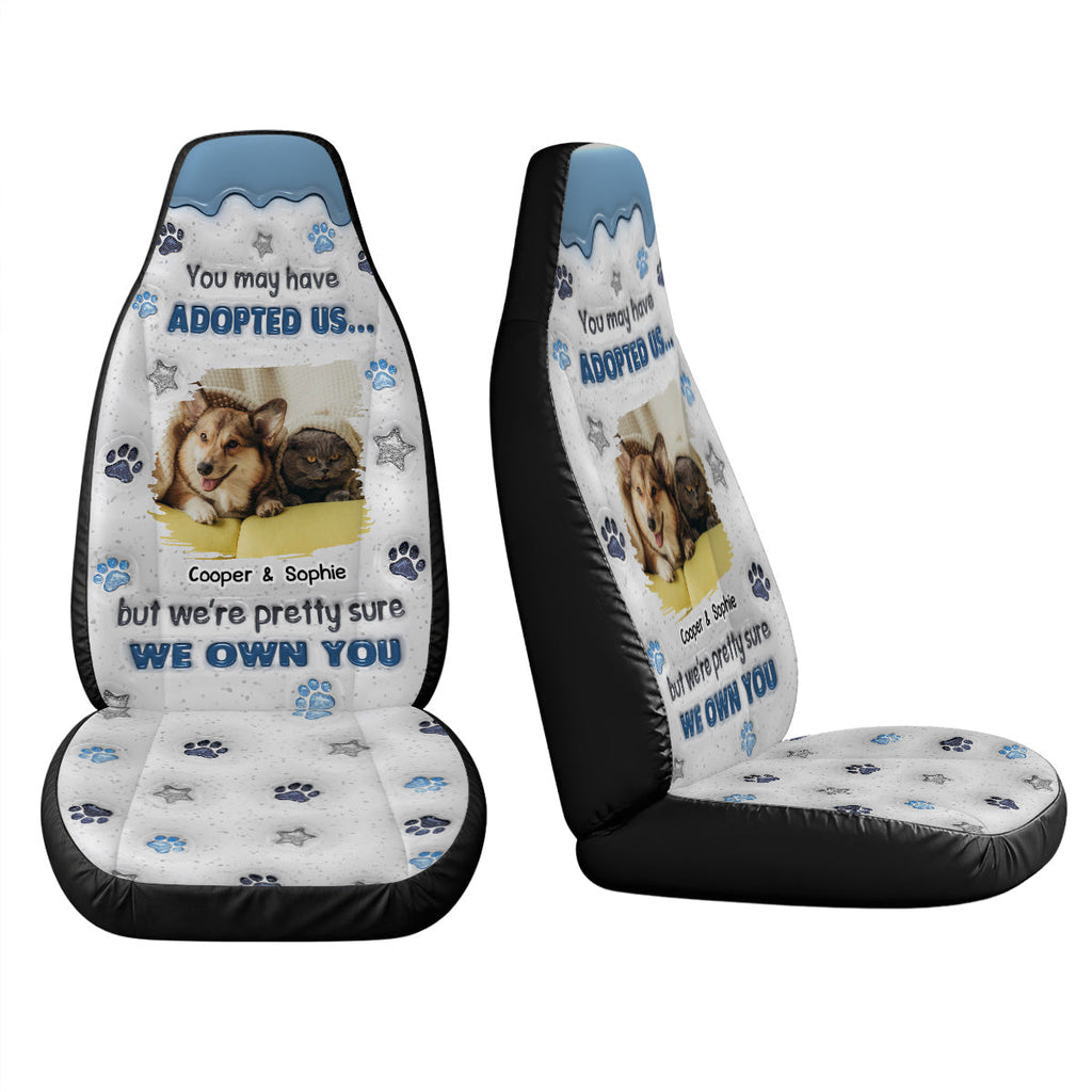 You May Have Adopted Photo - Personalized Car Seat Cover