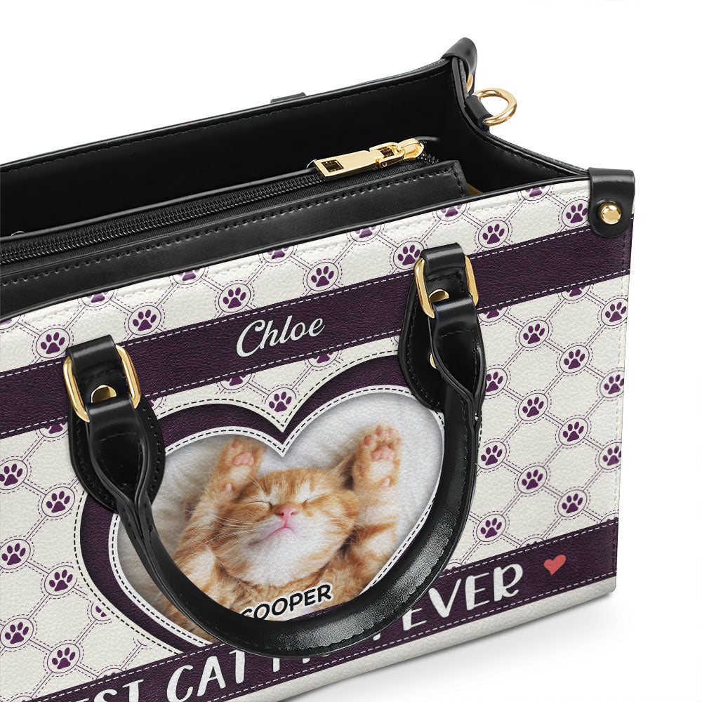 Best Fur Mom Ever - Personalized Leather Bag