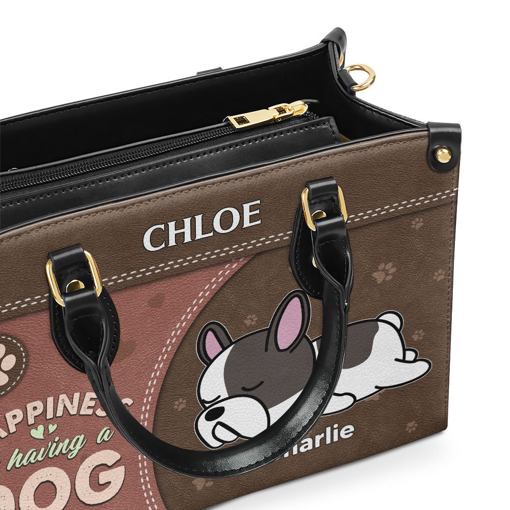 Having A Dog - Personalized Leather Bag