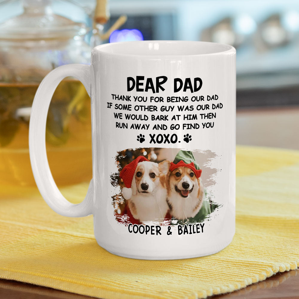 Custom Photo Christmas Birthday Gifts For Dog Lovers • Dear XOXO Sleeping - Personalized Coffee Mug