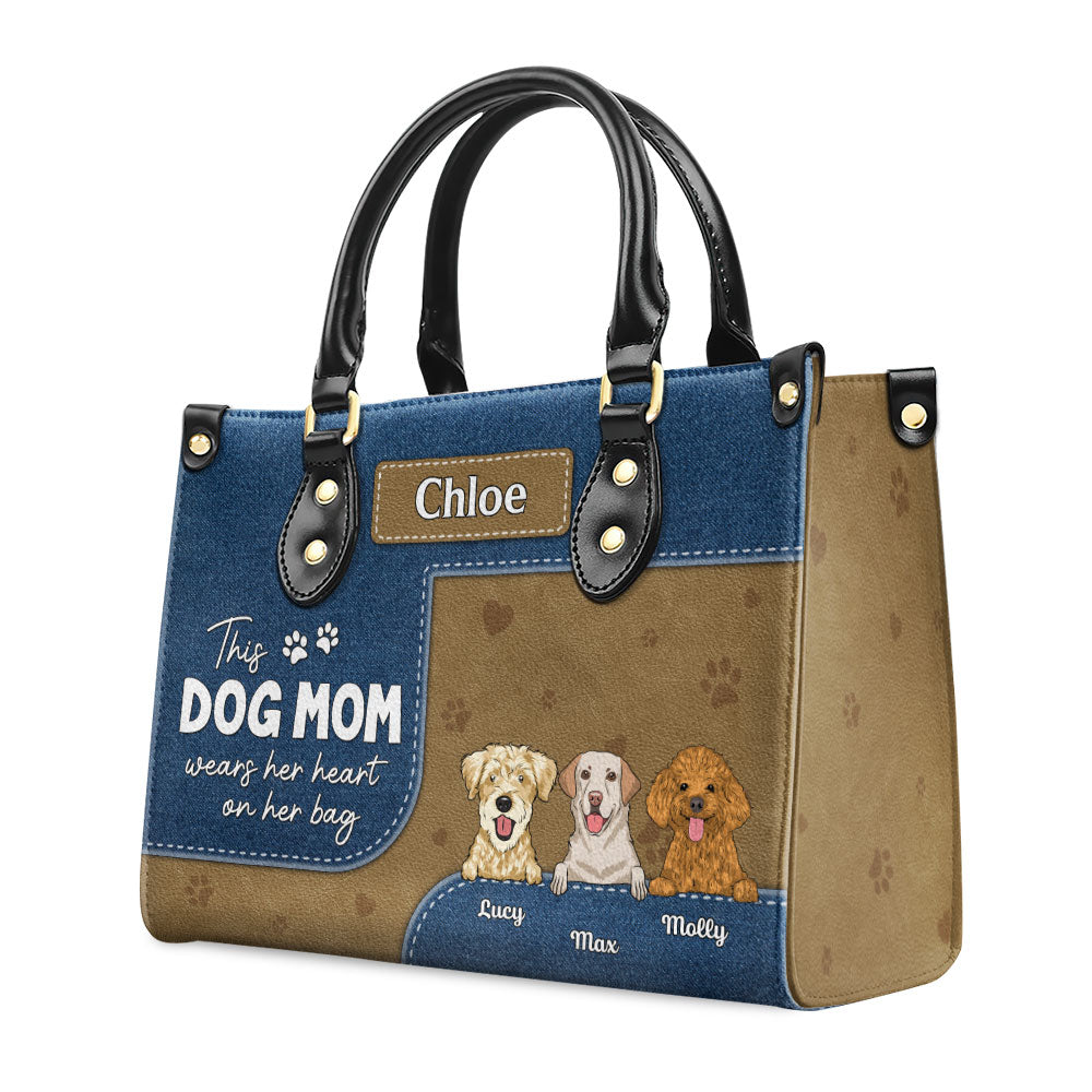 Dog Mom Wears - Personalized Leather Bag