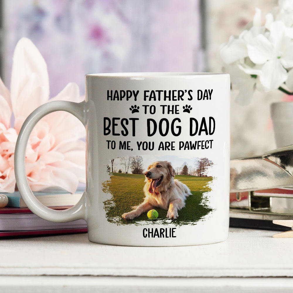 Custom Photo Mother's day Birthday Gifts For Dog Mom, Dog Lovers • Best Dog Mom Dad Pawfect - Personalized Coffee Mug