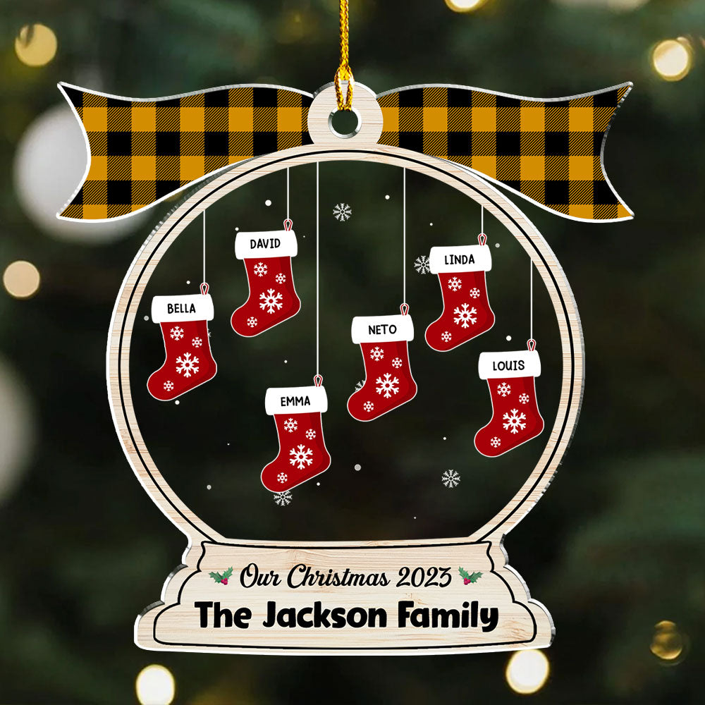 Family Globe - Personalized Acrylic Ornament