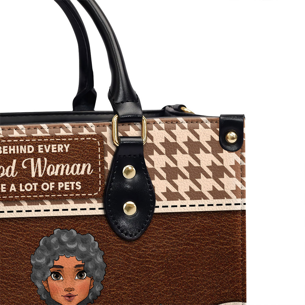 Behind Good Woman - Personalized Leather Bag