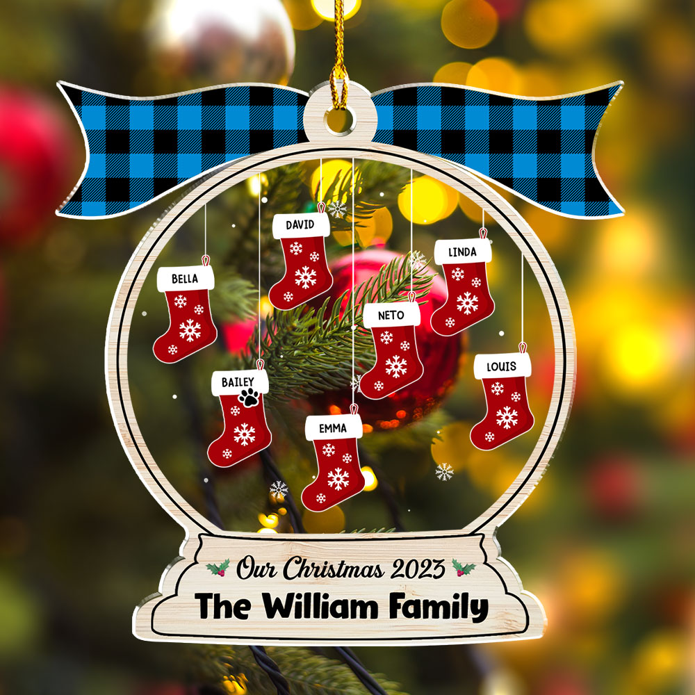 Family Globe - Personalized Acrylic Ornament
