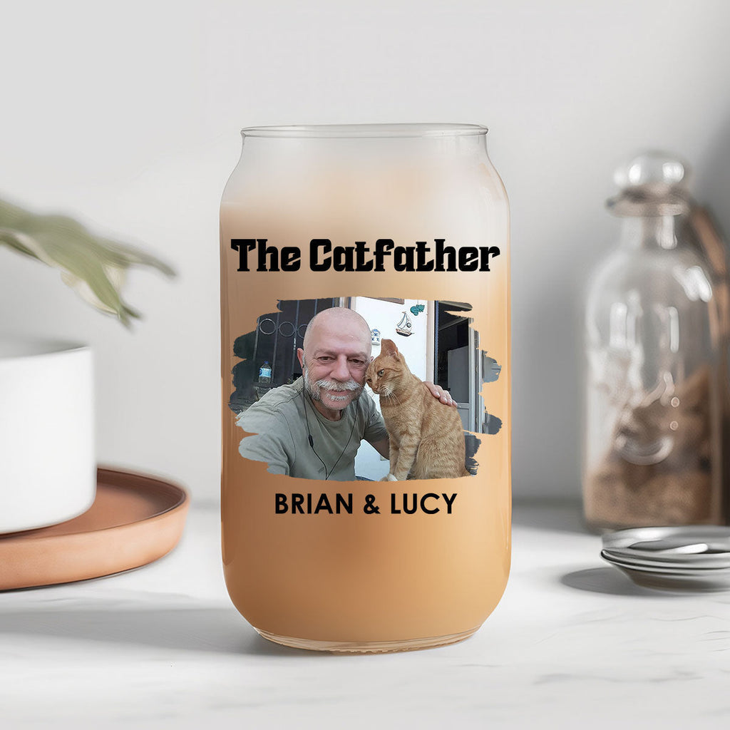 Mother Of Cats Photo - Personalized Glass Can