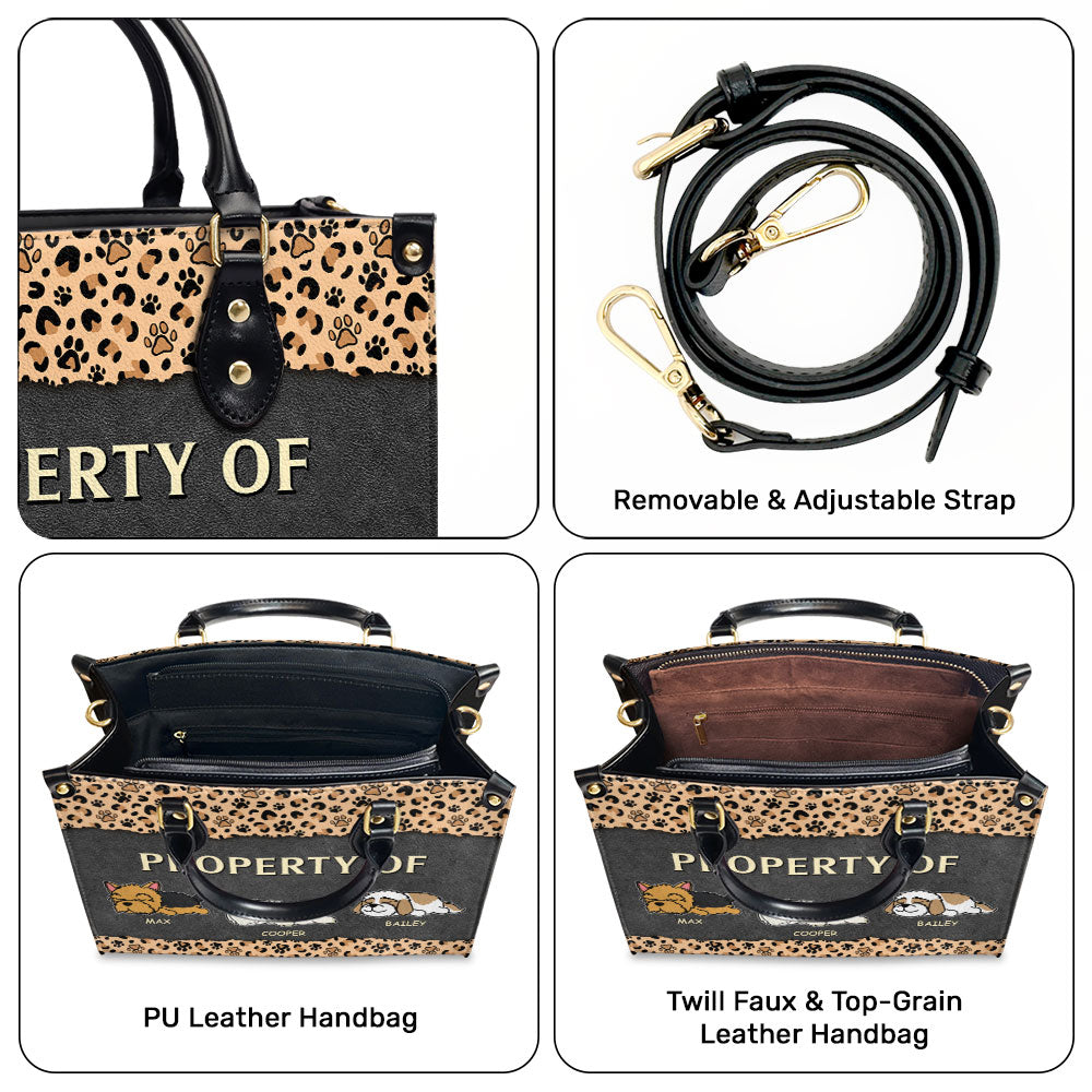 Property Of - Personalized Leather Bag