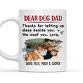 Custom Photo Christmas Birthday Gifts For Dog Lovers • Sleep Beside You Photo - Personalized Coffee Mug