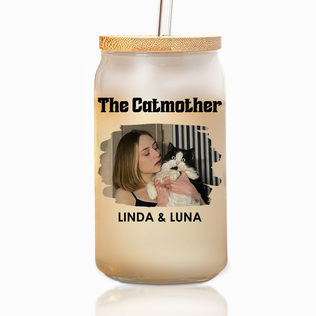 Mother Of Cats Photo - Personalized Glass Can