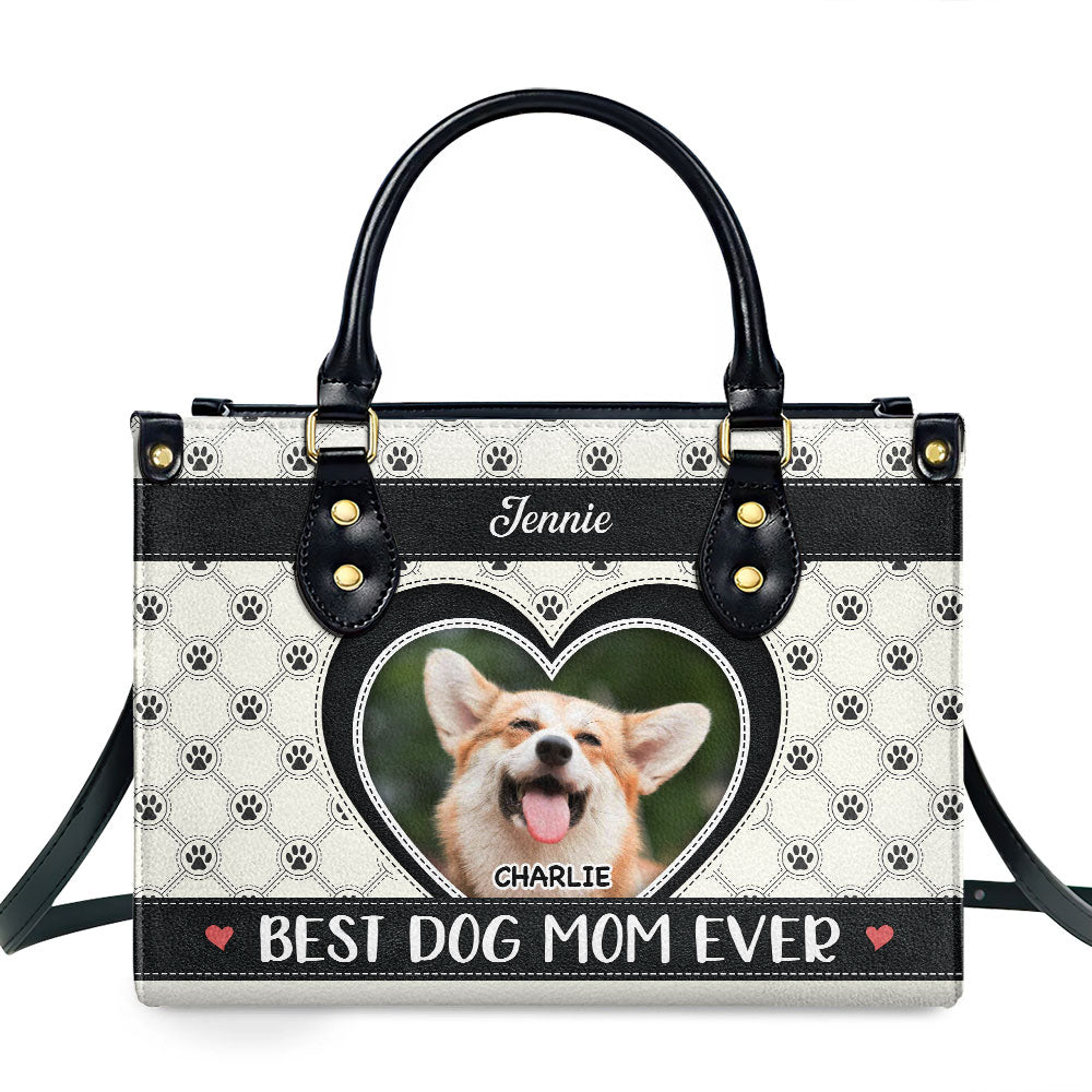 Best Fur Mom Ever - Personalized Leather Bag
