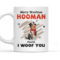 Custom Photo Christmas Birthday Gifts For Dog Lovers • Merry Woofmas - Personalized Coffee Mug