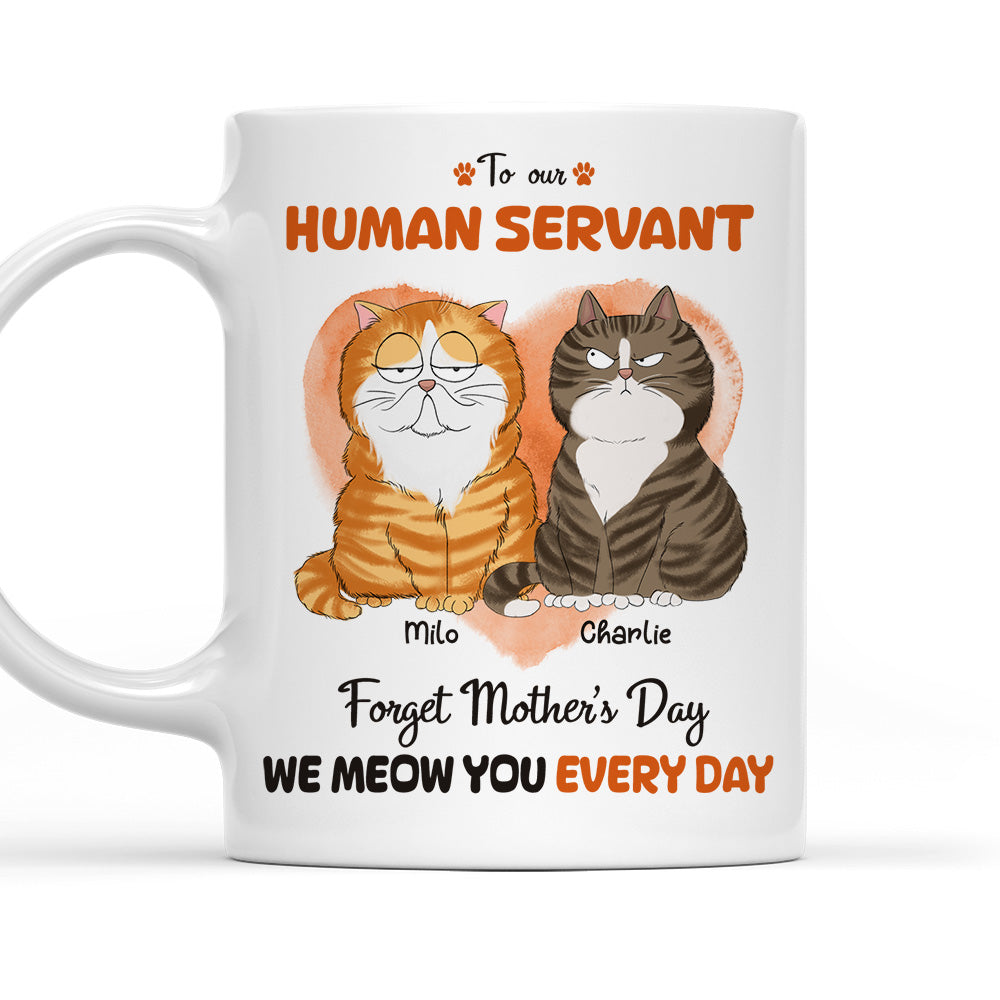 Custom Mother's day Birthday Gifts For Cat Mom, Cat Lovers • Meow You Every Day - Personalized Coffee Mug