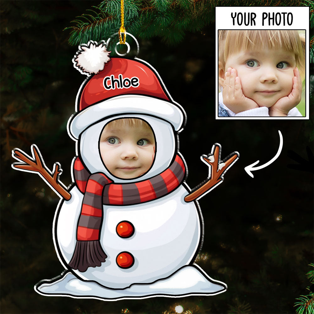 Lovely Snowman - Personalized Acrylic Ornament