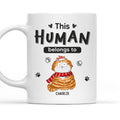 Custom Photo Mother's day Birthday Gifts For Cat Mom, Cat Lovers • Belongs To Cats Christmas - Personalized Coffee Mug