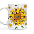 Nana Sunflower - Personalized 3D Inflated Effect Mug