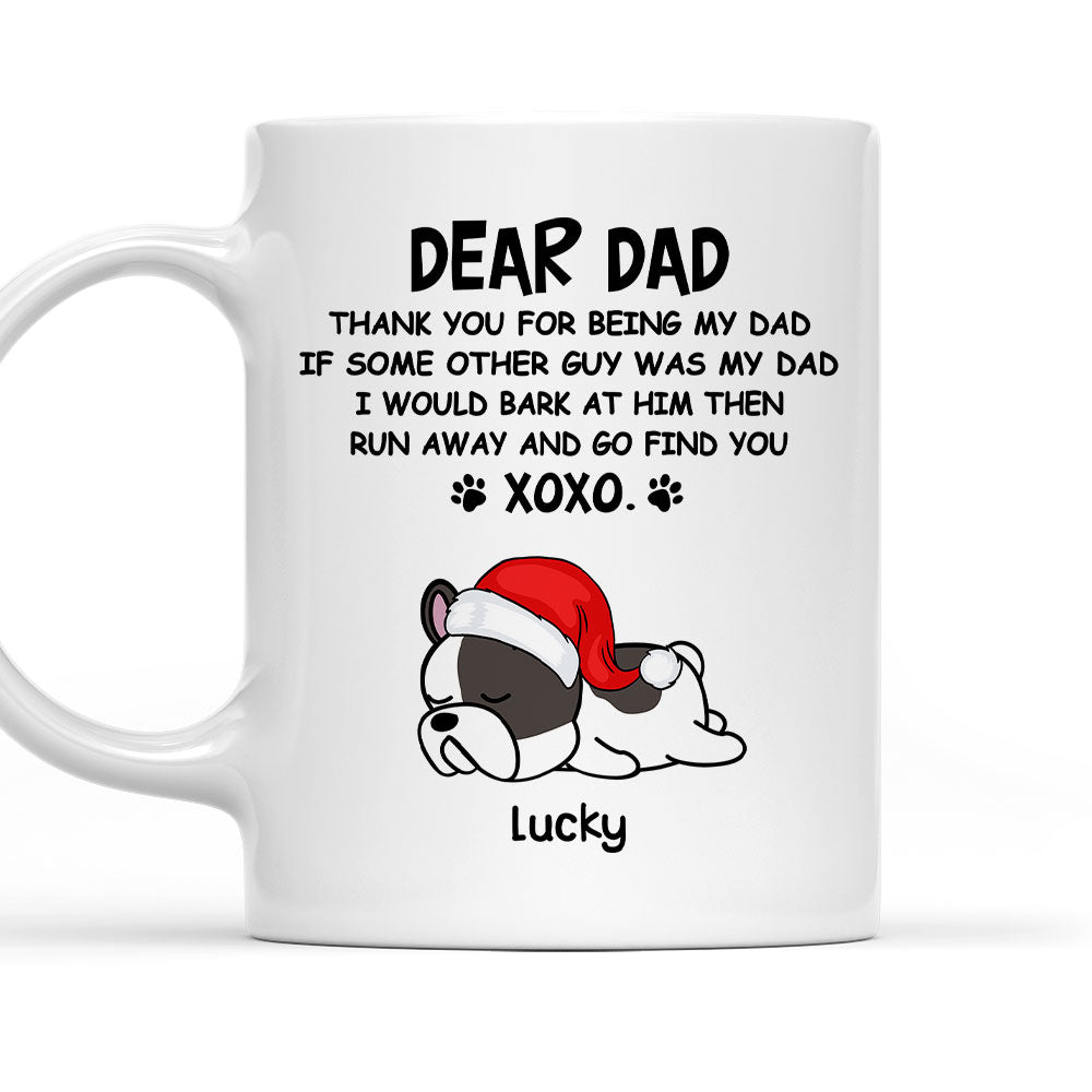 Custom Photo Christmas Birthday Gifts For Dog Lovers • Dear XOXO Sleeping - Personalized Coffee Mug