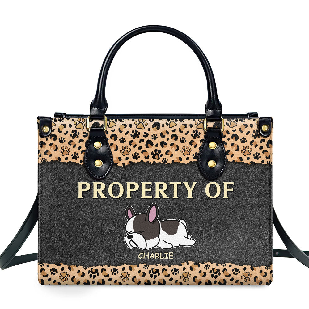 Property Of - Personalized Leather Bag