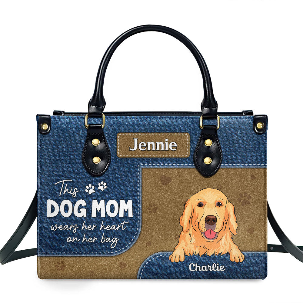 Dog Mom Wears - Personalized Leather Bag