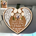 You Left Paw Prints On Our Hearts Forever - Personalized Car Visor Clip