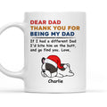 Custom Photo Christmas Birthday Gifts For Dog Lovers • Bite The Butt Christmas - Personalized Coffee Mug
