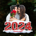 Photo Couple 2024 - Personalized Acrylic Ornament