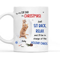 Custom Photo Mother's day Birthday Gifts For Cat Mom, Cat Lovers • Let Cats Be In Charge Of The Chaos Photo - Personalized Coffee Mug