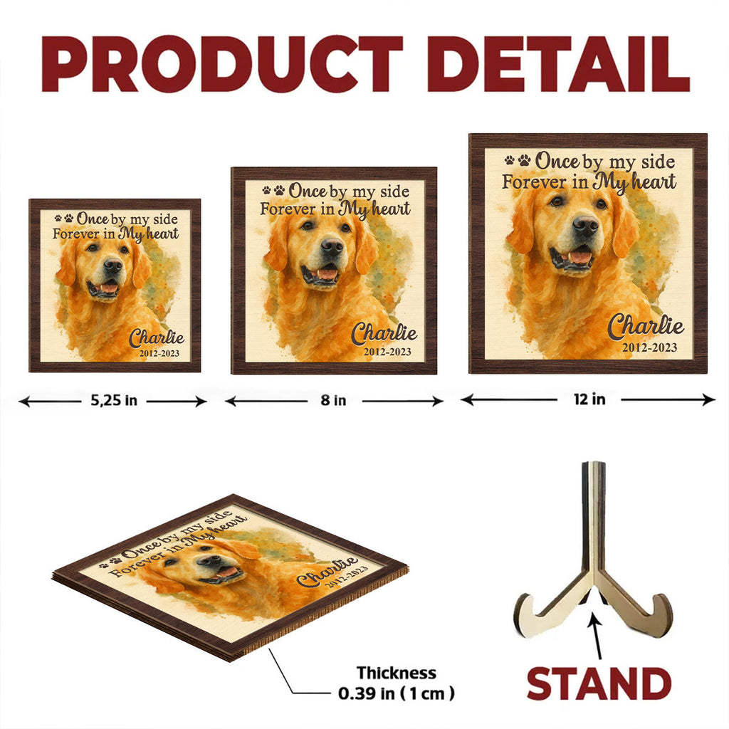 Here With Me - Personalized Wooden Plaque