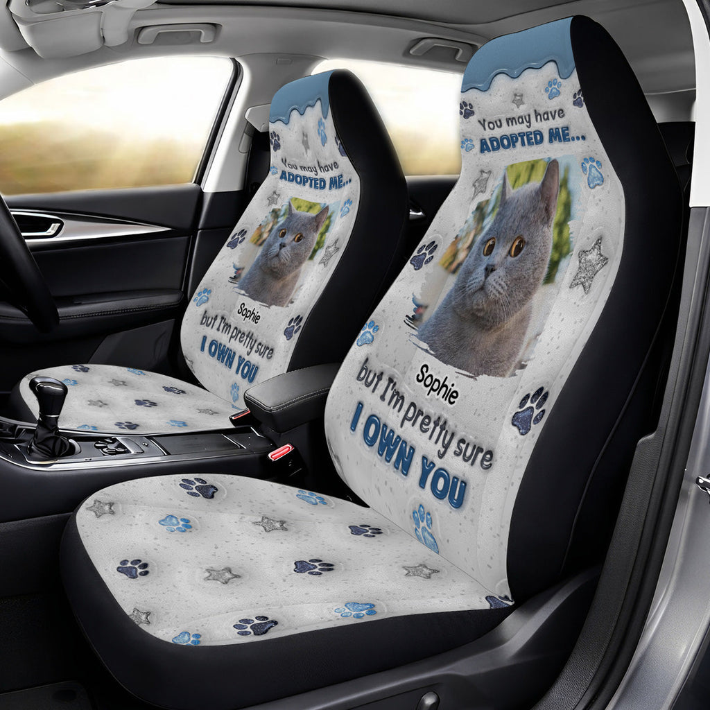 You May Have Adopted Photo - Personalized Car Seat Cover