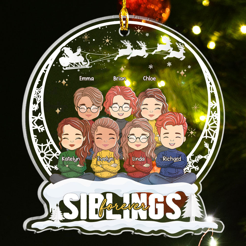 Snow Ball - Personalized Acrylic Ornament
