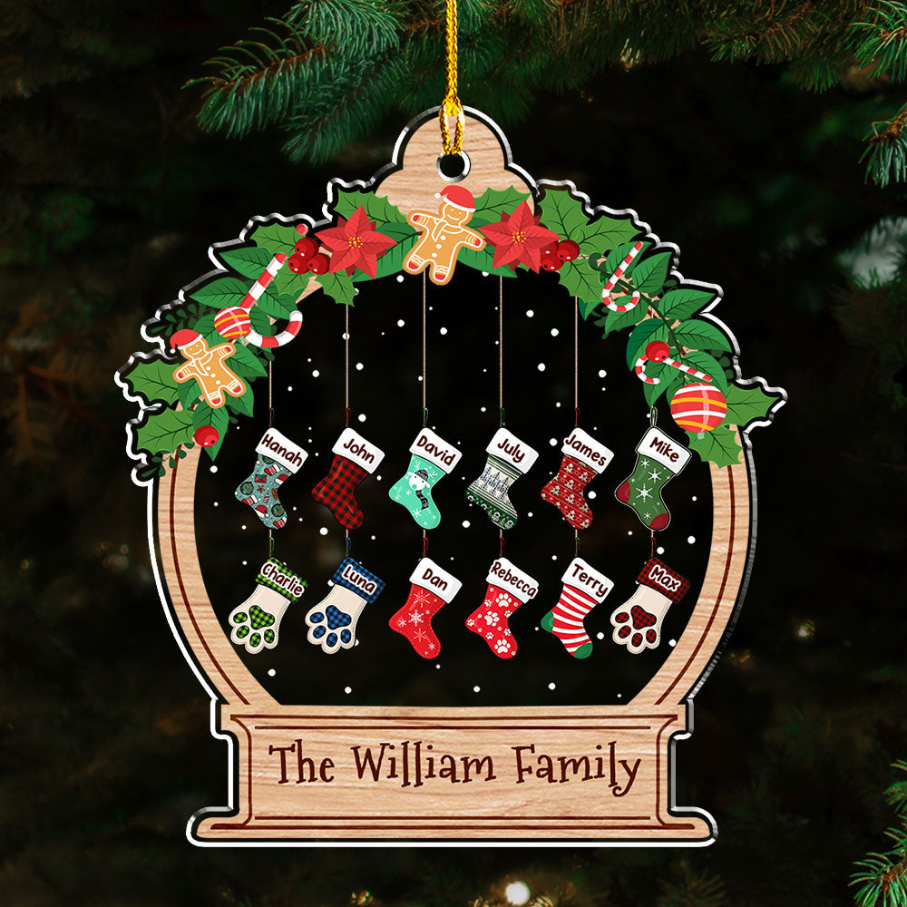 Funny Stockings 2 - Personalized Acrylic Ornament