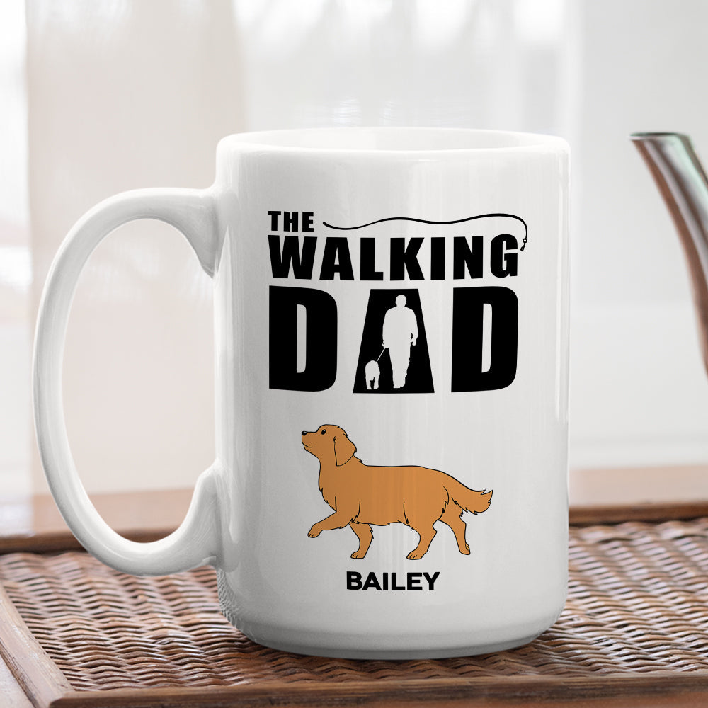 Custom Christmas Birthday Gifts For Dog Lovers • The Walking Dad - Personalized Coffee Mug