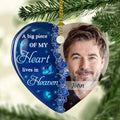 Missing You Always - Personalized Heart Ceramic Ornament