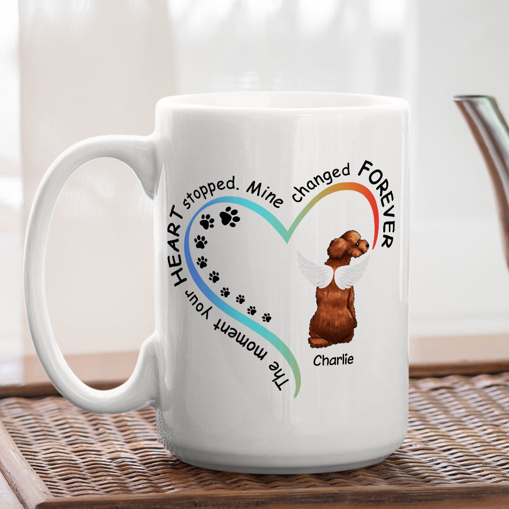Custom Photo Mother's day Birthday Gifts For Cat Mom, Cat Lovers • My Heart Changed Forever - Personalized Coffee Mug