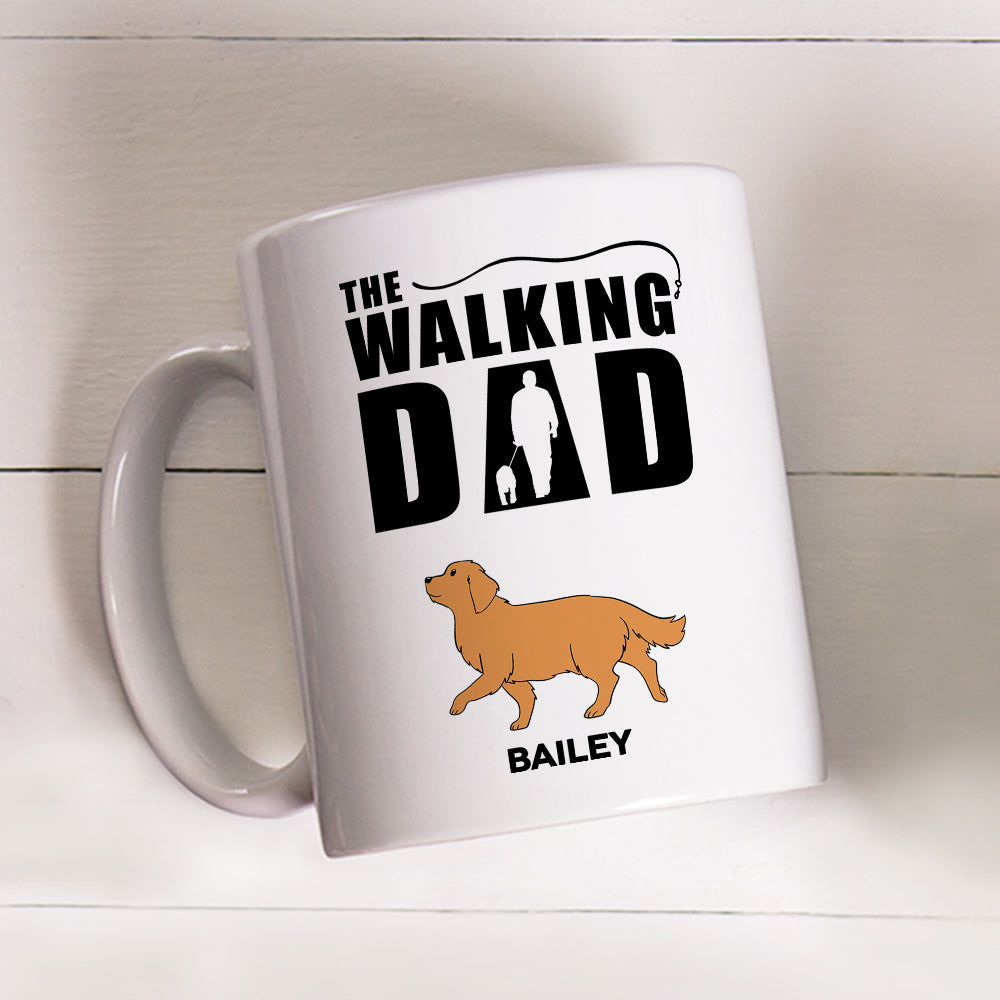 Custom Christmas Birthday Gifts For Dog Lovers • The Walking Dad - Personalized Coffee Mug