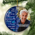 Hearts And Minds Circle - Personalized Circle Ceramic Ornament