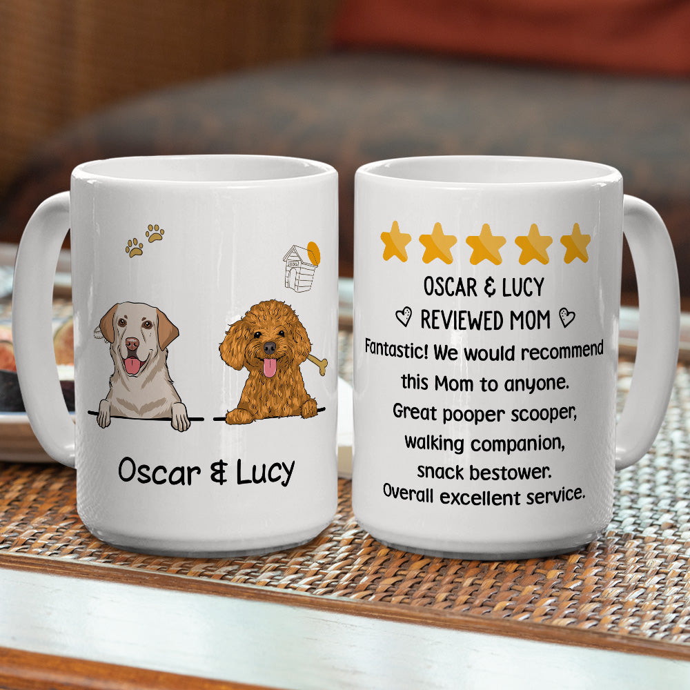 Custom Christmas Birthday Gifts For Dog Lovers • Dog Reviewed Mom - Personalized Coffee Mug