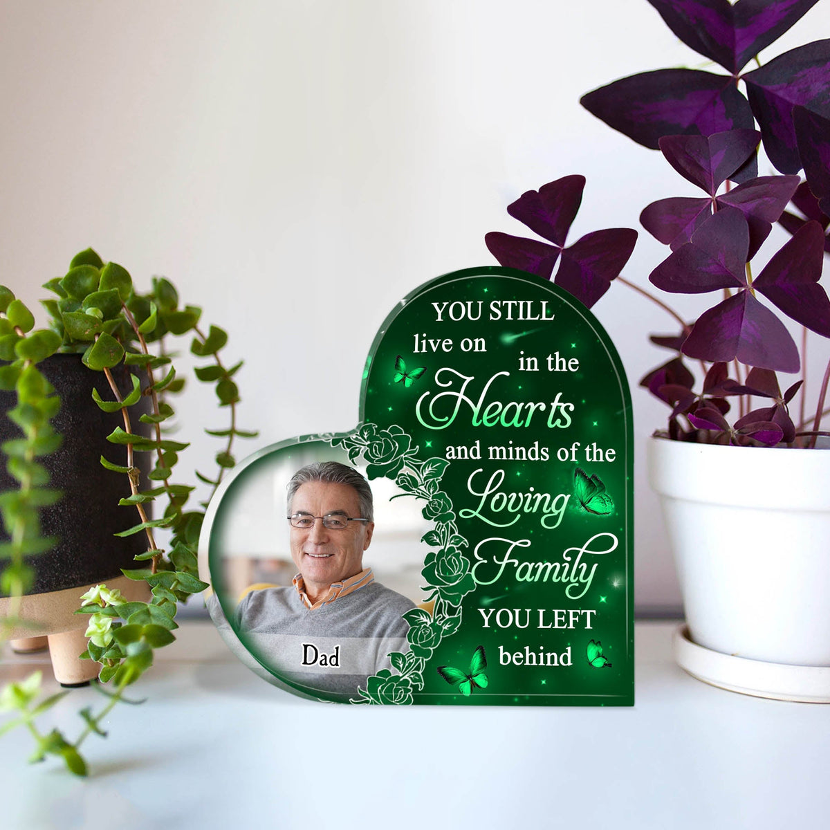 Hearts And Minds - Personalized Acrylic Plaque