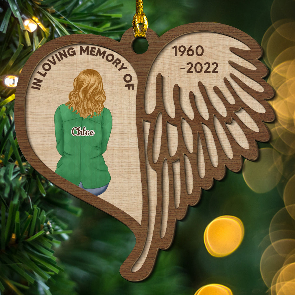 My Beloved One - Personalized 2-layered Wood Ornament