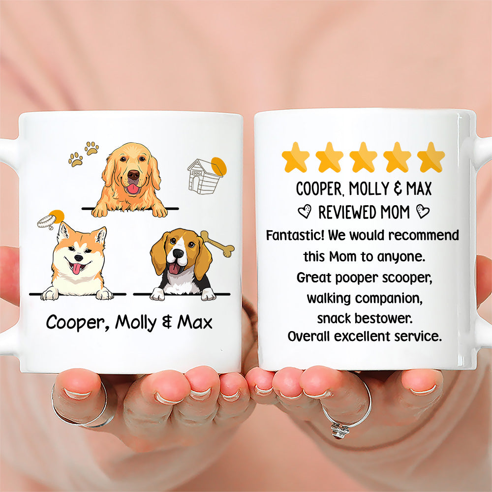 Custom Christmas Birthday Gifts For Dog Lovers • Dog Reviewed Mom - Personalized Coffee Mug