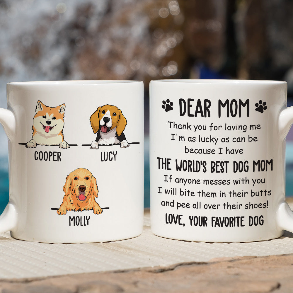 Custom Christmas Birthday Gifts For Dog Dad, Dog Lovers • World's Best Dog Dad - Personalized Coffee Mug